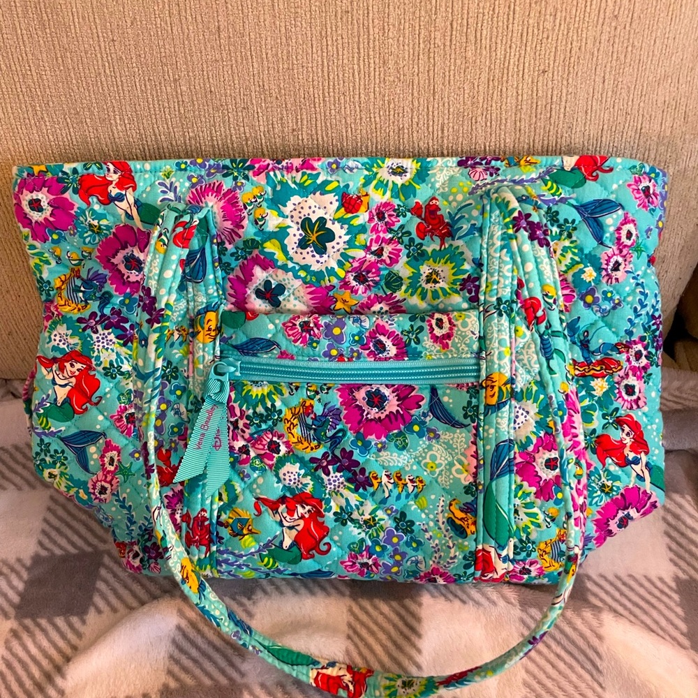 Vera Bradley: Disney Small Vera Tote in Arielle Floral